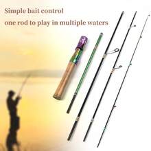 Caña de pescar plegable de 4 secciones para pesca de bagre, de solo 50 cm de largo plegada, adecuada para pesca de bagre, peces plateados y otros peces pequeños, caña de pescar de riachuelo, apta para principiantes y pescadores experimentados - Multicolor - Ver 3