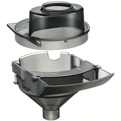 1 Set Baby Brezza Formula Dispenser Replacement Funnel, Includes Funnel And Cover, Grey