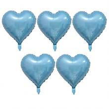 5/10pcs 18inch Heart Love Mylar Balloons, Heart Shaped Helium Foil Balloons Happy Anniversary Engagement Wedding Bridal Valentine's Day Birthday Party Decoration Theme Party Supplies - Multicolor - View 19