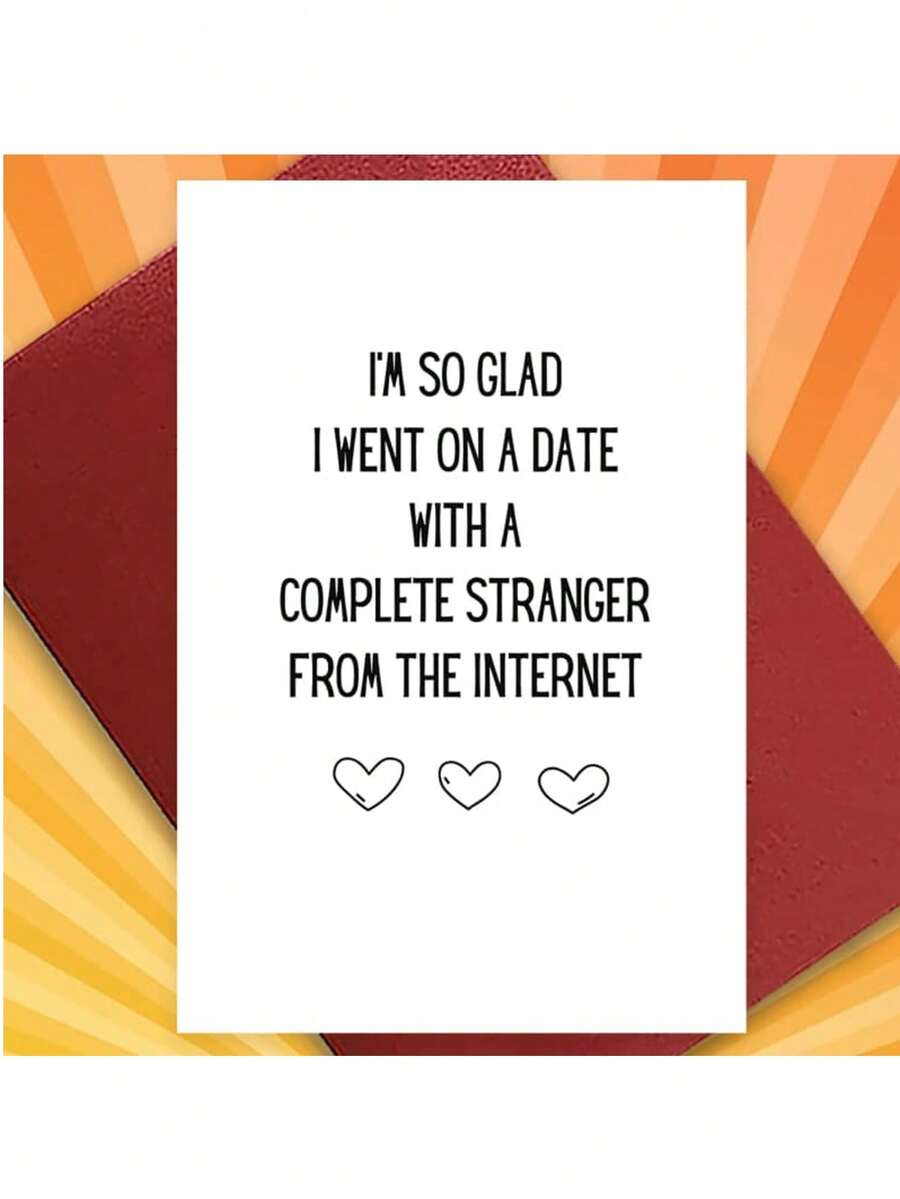 1pc/2pcs Funny & Creative Anniversary Card, Happy Valentine's Day, Celebrate Love - White - View 1