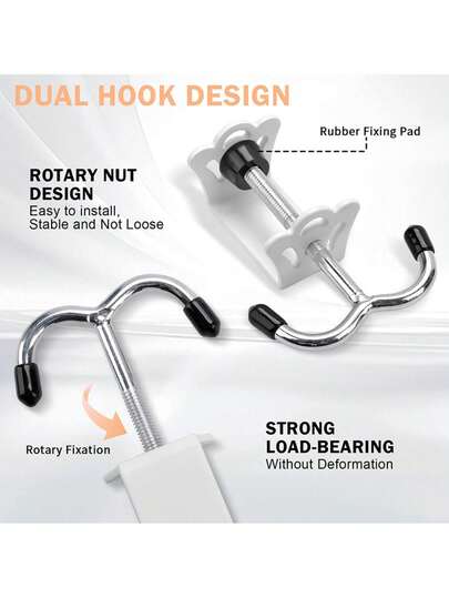 Student Backpack Hook, Desktop Detachable Mobile Bag Holder, Desk Edge Bag Hook, No Punching, Strong Bag Hook