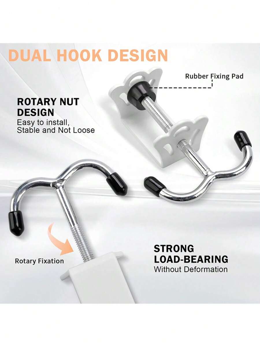 Student Backpack Hook, Desktop Detachable Mobile Bag Holder, Desk Edge Bag Hook, No Punching, Strong Bag Hook - Multicolor - View 1