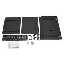 Futchoy 15U Audio Rack, Audio Rack With Feet & Wheels, Rolling Studio Rack Case - Black - View 11