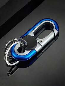 高级合金双环钥匙扣，商务钥匙扣，时尚男士钥匙扣，金属钥匙扣，汽车造型钥匙扣，适合所有年龄段 - 彩色 - 查看 26