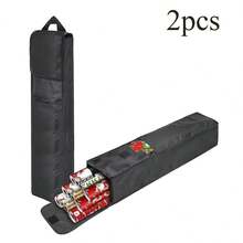 1个可折叠大容量圣诞礼物包装收纳袋，适用于节日装饰、生日派对、床底收纳、圣诞节、万圣节、圣诞家居装饰 - 彩色 - 查看 18