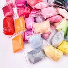 50 colores de lana de fibra hilada para fieltro de aguja, hilado a mano, materiales de manualidades DIY - 50 colores - Ver 6