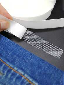 49.99米白色双面热熔胶带，防水热熔封边胶带，适用于DIY缝纫、窗帘和工艺品制作