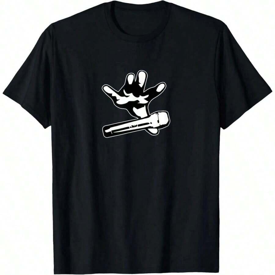 Drop The Mic Graphic Tee, Popular Gift Idea - Black - View 1