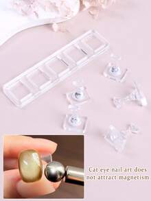 1件裝扣式美甲練習桌，壓克力美甲練習與展示桌，適用於美甲/足部修護練習，適合美甲愛好者與初學者 - 無色 - 查看 2