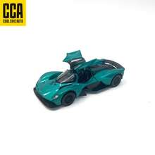 C C A 1:42  Mustang GT3 Legierung Auto - Blau/Matt Schwarz, 1:39 Aston Valkyrie Legierung Auto - Silber Grün/Gelb, Glatte Hinterradantrieb, Öffnende Türen, detaillierte Replik, tolles Geschenk, Sammlerstück und dekoratives Stücke für Schreibtisch oder Regal, geeignet für Weihnachten, Halloween, Geburtstag