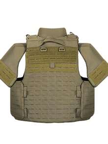 VAV YAKEDA Quick Release 500D  Nylon Full Body Tactical Vest Plate Carrier Vest - Green - View 3