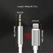 2PCS For Compatible With Iphone AUX Cord For Car, For Compatible With Iphone To 3.5mm AUX Audio Cable Auxiliary Compatible With Iphone 12/11/XS/XR/X 8 7 6 5, Home Stereo/Headphone, Support For All IOS (3.3ft 1Pack ) Aux Cord Adapter For Compatible With Iphone Iphoneusb Cable For Compatible With Iphone