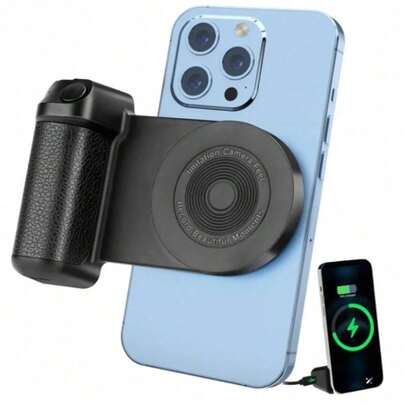 New Bluetooth Camera Handle, Magnetic Wireless Charging Grip, Anti-Shake Stabilizer BT Bracket For Smartphone Photography Suitable For Winter Vacation, Travel Holiday, Portable Camera Shutter Vacation Travel Camera Clicker Phone Clicker Phone Remote