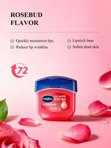 Vaseline Rose Nourishing Lip Balm, Moisturizing, Repairing Dryness, Fading Lip Lines, Enhancing Shine, Softening Lips, Infused With Rose Extract And Vitamin E, Long-Lasting Hydration, Deep Repair, Fading Lip Lines, Suitable For All Skin Types - Baby Pink - View 10