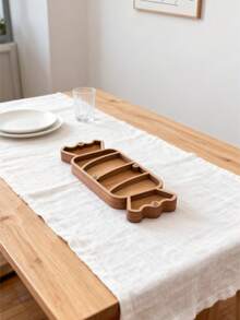 Jolie boîte de rangement en bois de Noël à compartiments multiples avec couvercle en acrylique, organisateur pour bijoux, cosmétiques, collations, fournitures de bureau et accessoires de table