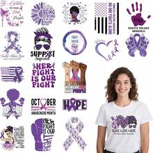 Breast Cancer Awareness Iron On Transfers - 20Pcs Falueqg Dtf Transfers Ready To Press, Football Games Pink Ribbon Breast Cancer Awareness Month Iron On Decals Patches Stickers For DIY Cheer Tshirts - 20pcs Domestic Breast Cancer - View 1