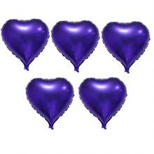 5/10pcs 18inch Heart Love Mylar Balloons, Heart Shaped Helium Foil Balloons Happy Anniversary Engagement Wedding Bridal Valentine's Day Birthday Party Decoration Theme Party Supplies - Multicolor - View 23