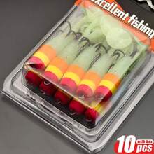 10pcs Euro Soft Artificial Fishing Bait Set-PVC Fishing Lure For Perch, Pike, Carp