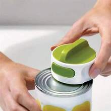 Easy Grip Stainless Steel Jar & Bottle Opener - Durable And Versatile Kitchen Tool With Ergonomic Handle, Green And White Design For Easy Opening, Kitchen Can Opener - Green - View 2