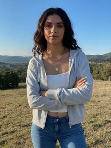 Sweat-shirt à capuche pour femmes avec poches, veste décontractée et confortable pour le printemps et l'automne - Gris - Voir 9