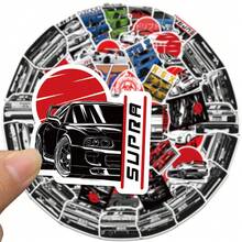 50pcs Racing Car Stickers, Sticker Collection, Christmas Gift, Small Gift, Collectibles - Multicolor - View 7