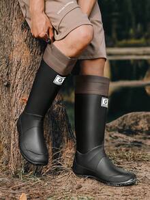 Adult Unisex Foldable Rain Boots, Waterproof Anti-Slip Rain Shoes, Waterproof Wading Shoes For Students And Teenagers - Black - View 16