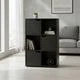 KIWI Modular Wooden Cube Shelving Unit In Various Sizes And Configurations (2 To 9 Compartments), Versatile Bookshelf For Books, Storage And Decoration, Various Colors Available - 黑色 - 6 個隔層 + 3 個門 | 60*29*90 厘米 - 查看 2