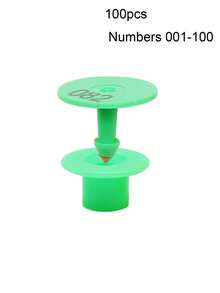 猪、山羊、绵羊、兔子耳标，带编号 001-100，激光打印铜头耳标，牲畜耳标钳，农场动物标记识别卡