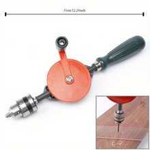 Hand Drill 1/4 3/8 Inch Double Pinions Crank Drill Capacity Manual Drilling Tool For Wood Plastic Acrylic Circuit Board Punching - 3/8 - Xem 2