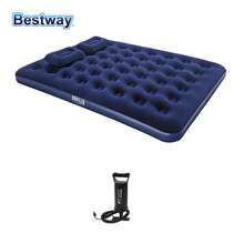 Bestway 67374 80" X 60" X 8.75"/2.03m X 1.52m X 22cm 1Set Double Inflatable Mattress, Inflatable Beds, Inflatable Beds,Camping Mattresses, Rapid Inflatable Mattress, Double Inflatable Mattress With Hand Pump And Two Pillows For Camping - Navy Blue - View 10