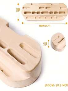 1 Set Of Climbing Hanging Boards - Climbing Pull-Up Hanging Training - Hanging Fingerboard Trainer - Hand And Finger Strengthener - Multicolor - View 3