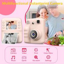 Máy ảnh in ảnh tức thì kèm giấy ảnh, được thiết kế để trẻ em tận hưởng niềm vui selfie. Kết hợp chụp ảnh tức thì với các tính năng kỹ thuật số, hỗ trợ quay video HD 1080P để ghi lại những khoảnh khắc quý giá. Máy nghe nhạc MP3 tích hợp và các trò chơi giáo dục, là món quà hoàn hảo cho trẻ em từ 3-12 tuổi, lý tưởng cho Giáng sinh, Năm mới và Sinh nhật. - Hồng - Xem 3