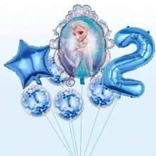 Frozen Princess  Balloon Set Multi Colored Latex Balloon Arch Kit Set Princess Theme Anime Peripheral Birthday Party Decoration Anniversary Party Supplies Photo Background Dress Up Props Family Friends Holiday Gifts - Multicolor - View 4