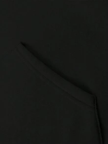 Sudadera con Capucha de Hombre con Estampado de Árbol de Navidad y Bolsillos - Ajuste Holgado, Sudadera Casual de Invierno, Sudadera para Fiestas de Navidad, Suéter Lavable a Máquina para Clima Frío (Otoño/Invierno) - Negro - Ver 4