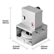 Electric Pizza Dough Press Machine, 6 Inch Pizza Pastry Press Plate, Stainless Steel Bread Presser, Adjustable Thickness Commercial Forming Machine, With 100 Pcs Parchment Paper - 查看 10