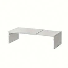 Stretchable And Adjustable Multifunctional Storage Rack With Flexible Length, Suitable For Different Spaces. - 白色 - 查看 1
