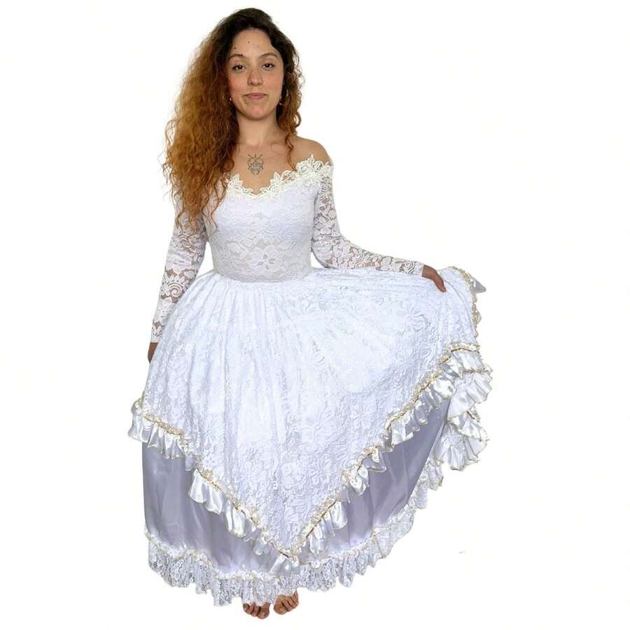 Conjunto Saia e Body Manga Longa Umbanda e Candomblé