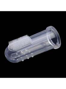 Transparent Silicone Finger Brush, Children's Tongue Cleaning Toothbrush, Teeth/Gums, Beautiful Shell - Default - View 8
