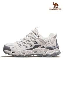 CAMEL CROWN 女士户外徒步鞋，透气防滑耐用轻便徒步鞋 - 白/灰 - 查看 7
