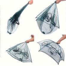 Six-Hole Hexagonal Portable Fishing Net Catcher - Durable Nylon Shrimp, Crab, And Fish Catching Tool For Outdoor Fishing Adventures - 1 - View 6