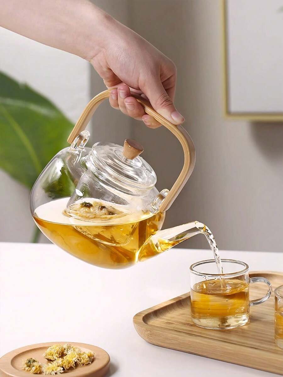 6pcs Set Of High-Quality Glass Coffee Cups With Transparent Handles, 4oz/120ml Classic Clear Glass Coffee Cups, Small Tea Cups For Hot/Cold Beverages, Glassware Set For Americano, Latte, Cappuccino - Trong sáng - Xem 1