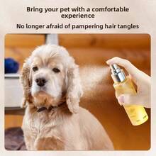 PC Petclear 80ml Pet Grooming Spray, Plant-Based Formula For Cats & Dogs, Helps Prevent Matting, Reduces Static, Keeps Fur Smooth & Fluffy