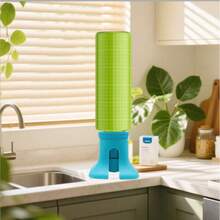 4 件套倒置瓶架，倒置瓶盖，多功能支架，沐浴露、洗发水防漏瓶盖 - 薄荷藍 - 查看 9