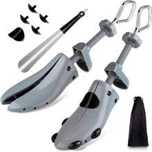 Timotech Set de Hormas para Zapato Ajustable con Calzador de Zapatos, Alargador de Calzado para Mujeres Hombres, Moldeador de Zapatos, Accesorios para Calzado - 1 - Ver 2