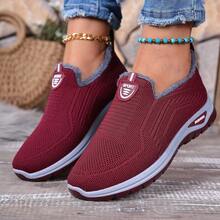 Women's Comfortable Lightweight Boots, Warm And Cozy Student Shoes - Red - View 4