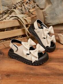 Fashionable Casual Toddler Boys Girls Roman Sandals, New Style Infant Flat Sandals, Simple Versatile Comfortable Walking Shoes - Beige - View 5