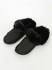 两双可拆卸保暖鞋垫，适用于花园鞋、木屐、穆勒鞋等。保暖且可水洗，是万圣节、圣诞节、节日礼物的理想之选。 - 黑色+奶白-長款 - 查看 5