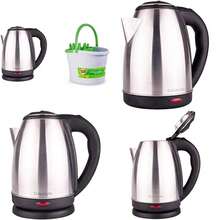 Taurus Hervidor de Agua Caronte, 2 Lt, 1000 W, Chico, Plata + Scotch-Brite Cubeta con Exprimidor, Blanca(default) - Multicolor - Ver 1