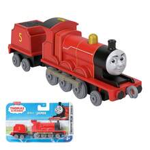 Mattel 托马斯和朋友轨道大师系列合金玩具火车，爱德华/艾米丽/托比/詹姆斯/亨利，采用真正的锌合金材质，可推拉，适合3岁及以上学龄前儿童 - 詹姆斯 - 查看 1