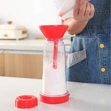 Handheld Rotary Flour Sifter, Plastic Semi-Automatic Flour Sifter For Home Kitchen Baking